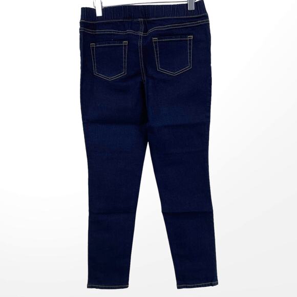 CAT AND JACK Dark Wash Adjustable Waist Pull On Skinny Jeans - Picture 2 of 10